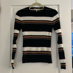 Frame Striped Long Sleeve Top
